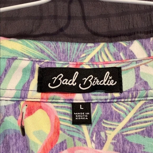 Bad Birdie Tropical Flamingo Polo - Picture 2 of 2